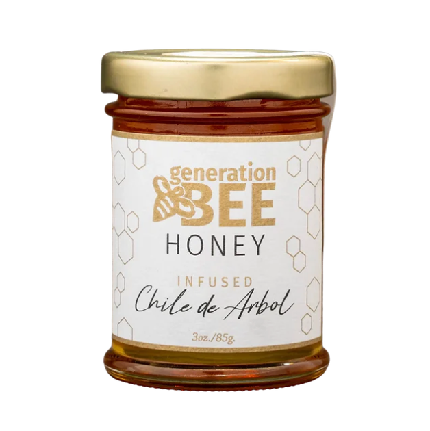 Generation Bee Flavored Honey – Chile de Arbol – 3oz.