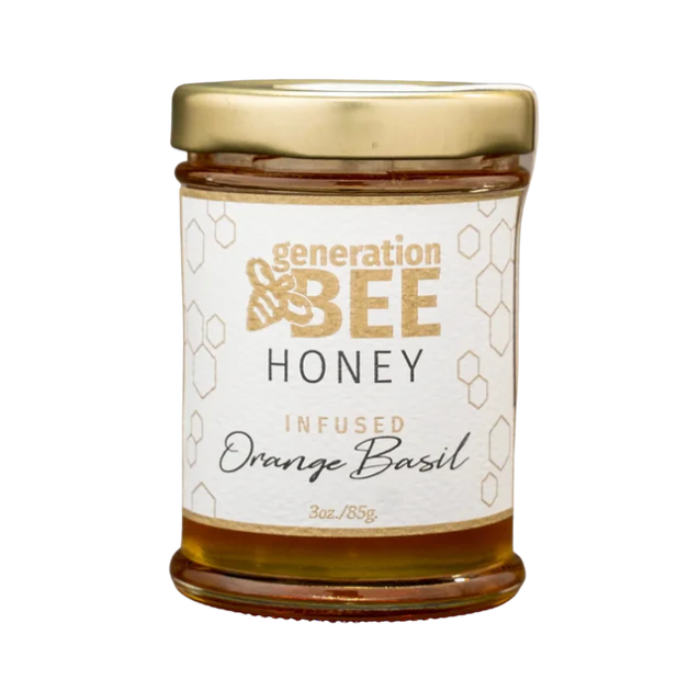 Generation Bee Flavored Honey – Orange Basil – 3oz.