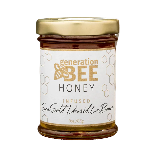 Generation Bee Flavored Honey – Sea Salt & Vanilla Bean – 3oz.