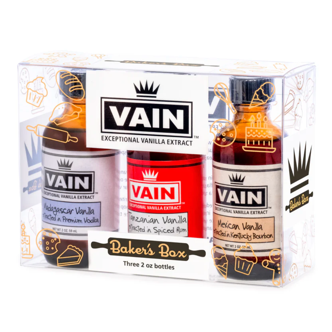 Vain Founder's Edition Vanilla Baker's Box Gift Set – Set of 3