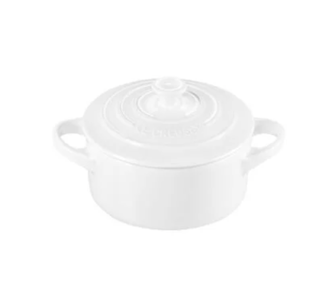 Le Creuset Mini Round Cocotte – 8oz. – White