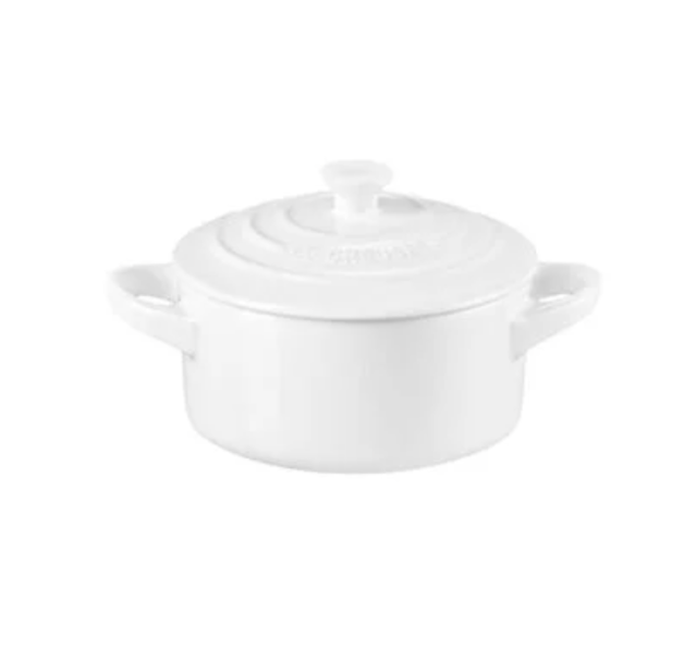 Le Creuset Mini Round Cocotte – 8oz. – White