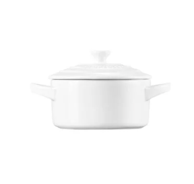 Le Creuset Mini Round Cocotte – 8oz. – White