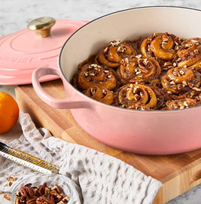 Le Creuset Wide Round Oven – 6.75 QT – Peche