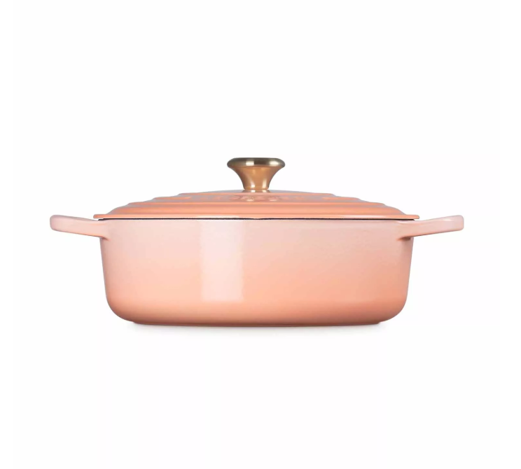 Le Creuset Wide Round Oven – 6.75 QT – Peche