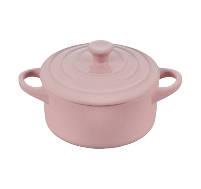 Le Creuset Mini Round Cocotte – 8oz. – Chiffon Pink
