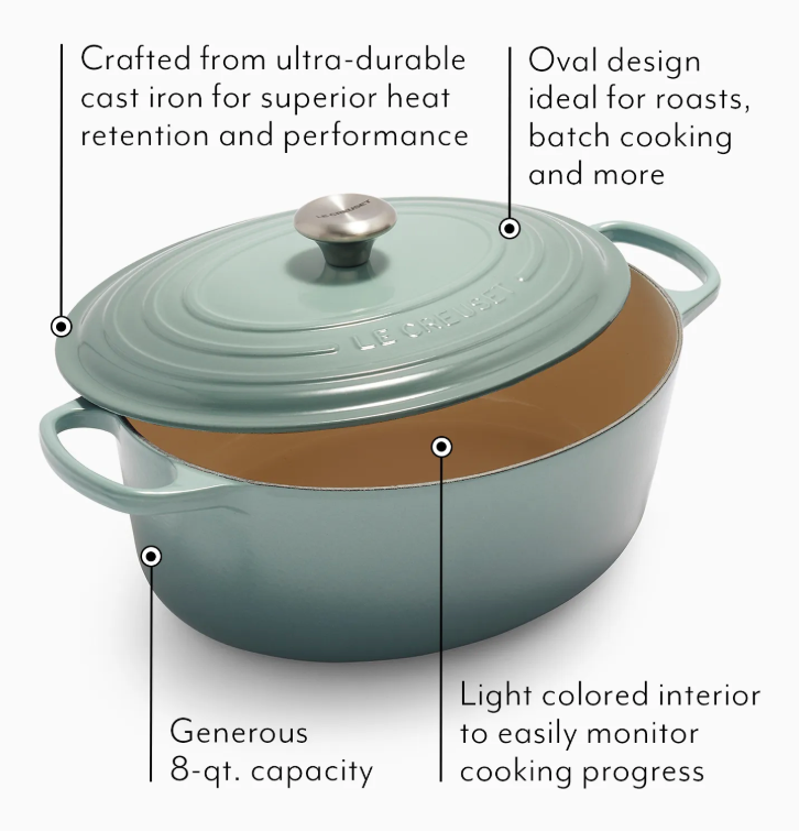 Le Creuset Signature – SPECIAL – Oval Dutch Oven – 8 QT – Marseille