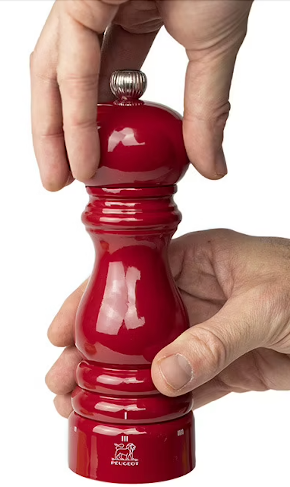Peugeot Paris Classic Pepper Mill – Red Lacquer – 7"