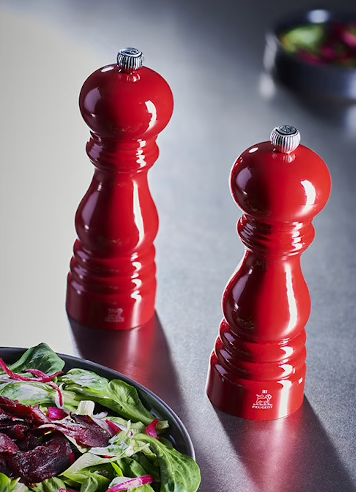Peugeot Paris Classic Pepper Mill – Red Lacquer – 7"