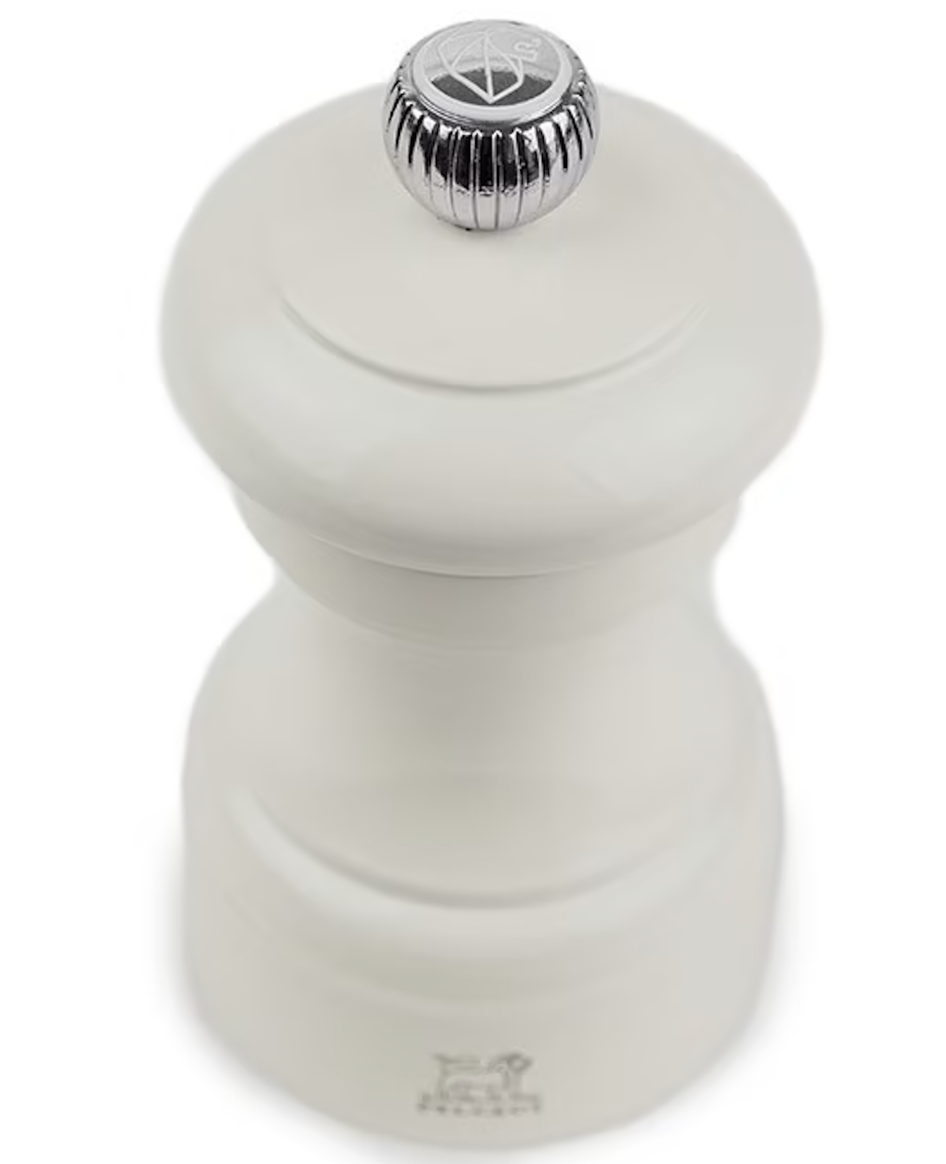 Peugeot Bistro Manual Gloss Painted Wood Salt Mill – Ivory – 4"