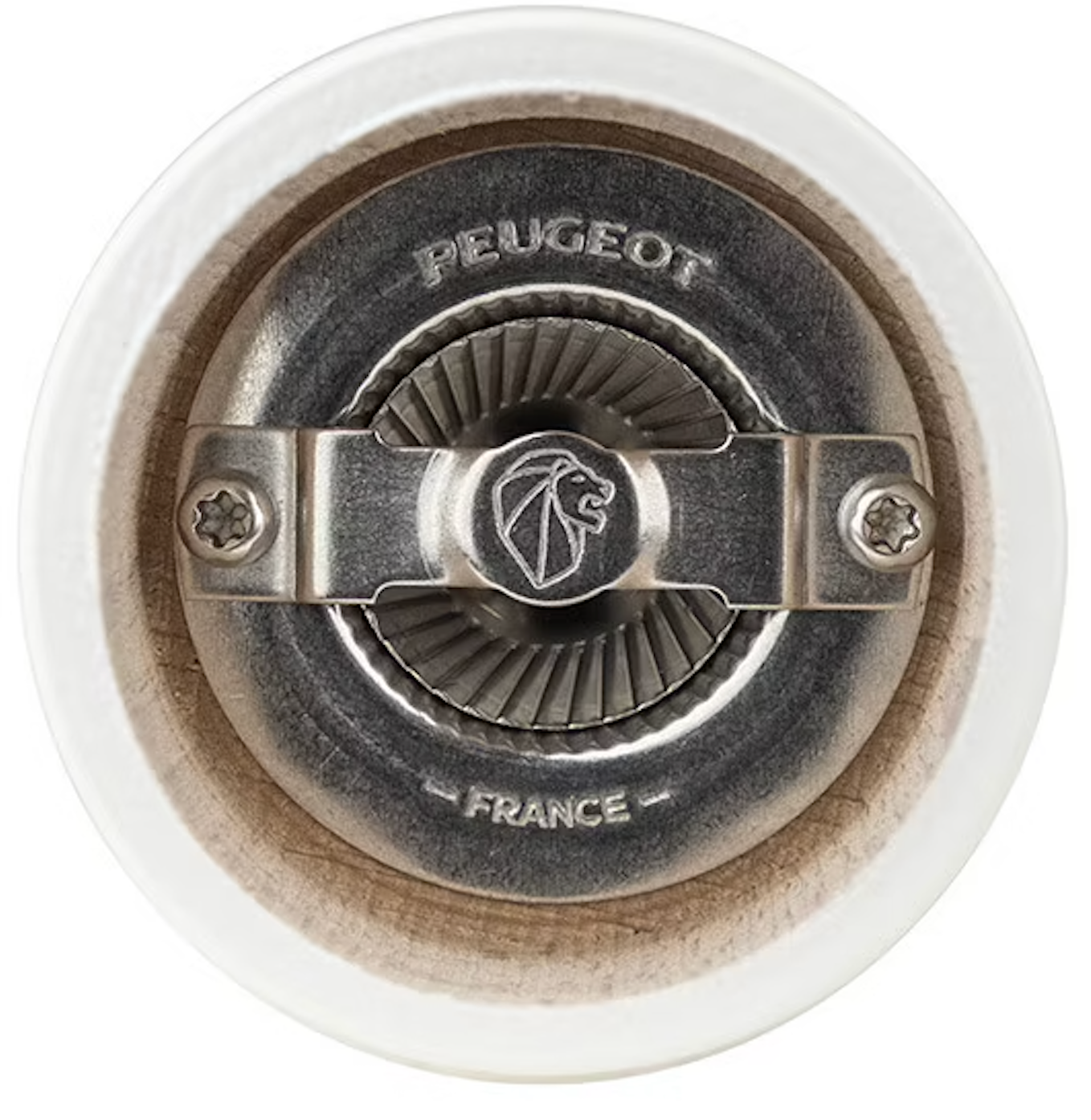 Peugeot Bistro Manual Gloss Painted Wood Salt Mill – Ivory – 4"