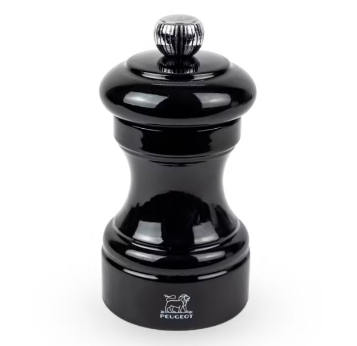 Peugeot Bistro Manual Gloss Painted Wood Pepper Mill – Black – 4"