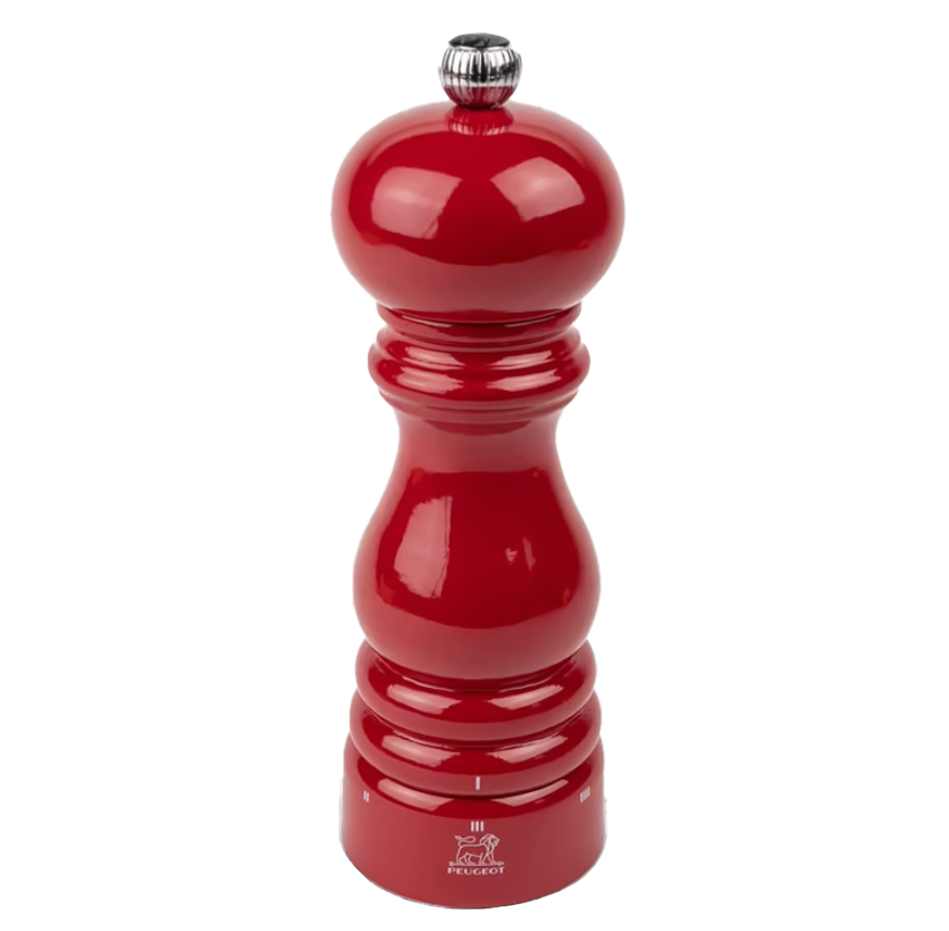 Peugeot Paris Classic Pepper Mill – Red Lacquer – 7"