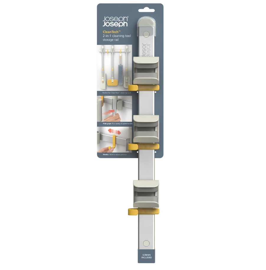 Joseph Joseph CleanTech Cleaning Utility Tool Storage Rail | Organizer Rack