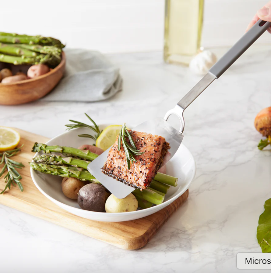 Flexible Nylon Spatula – Stainless Steel – 12"