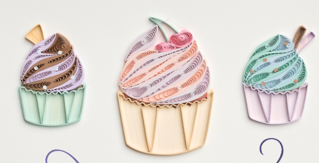 Design Design Handcrafted Birthday Card – Cherry Topped Celebration – 1 Card & 1 Envelope