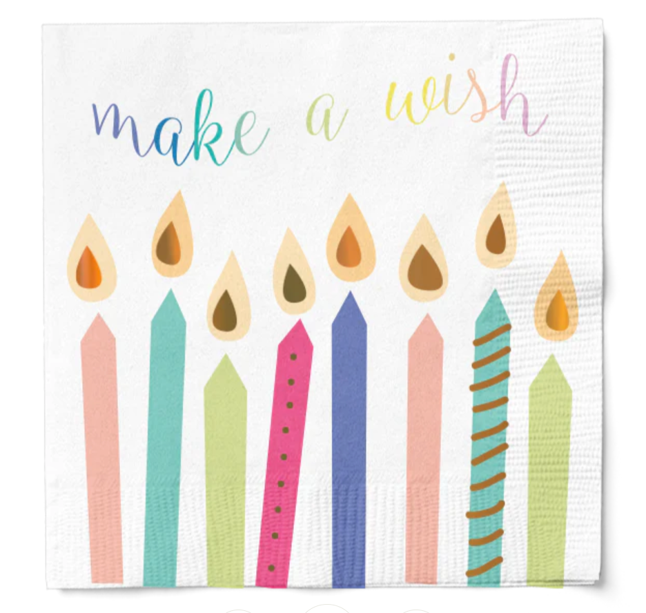 Sophistiplate Lunch Napkins – 16pk – Birthday Candles