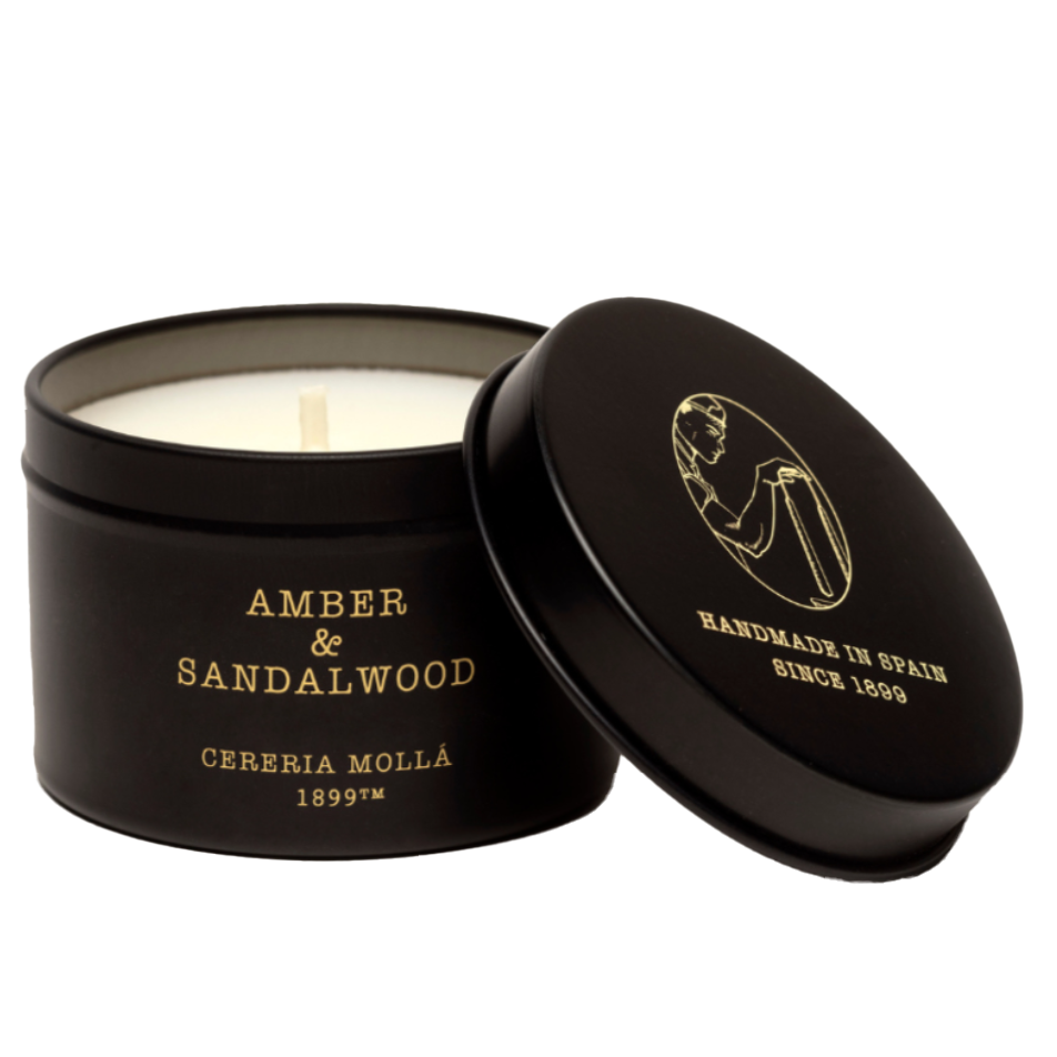 Cereria Molla Travel Candle – 3oz. – Amber & Sandalwood