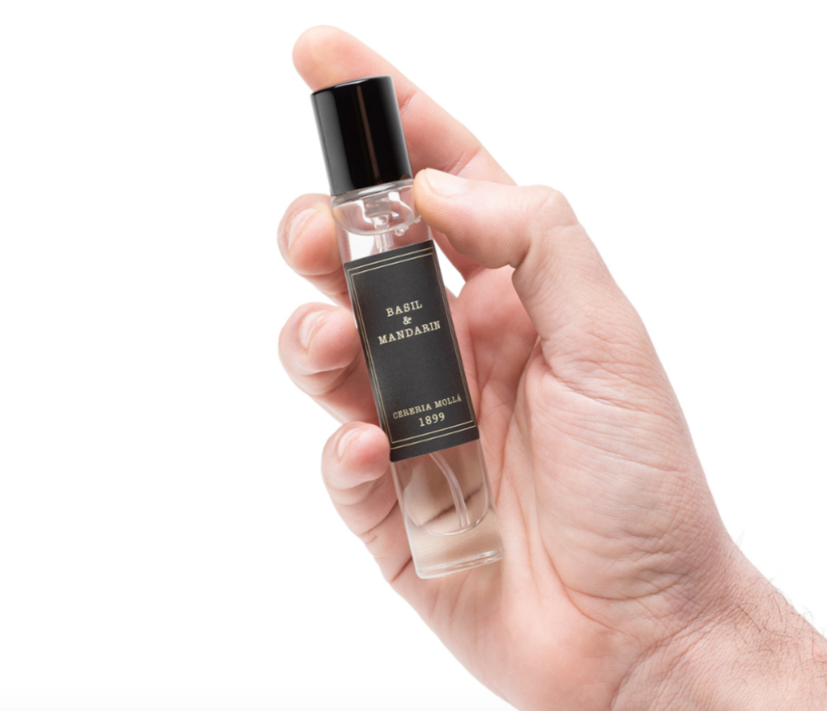 Cereria Molla Travel Size Room Mist & Body Spray – .5oz – Basil & Mandarin