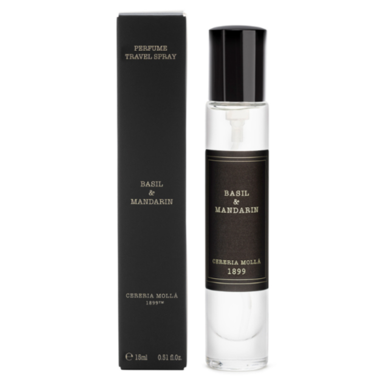 Cereria Molla Travel Size Room Mist & Body Spray – .5oz – Basil & Mandarin