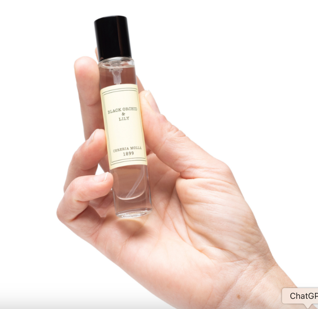 Cereria Molla Travel Size Room Mist & Body Spray – .5oz – Black Orchid & Lily