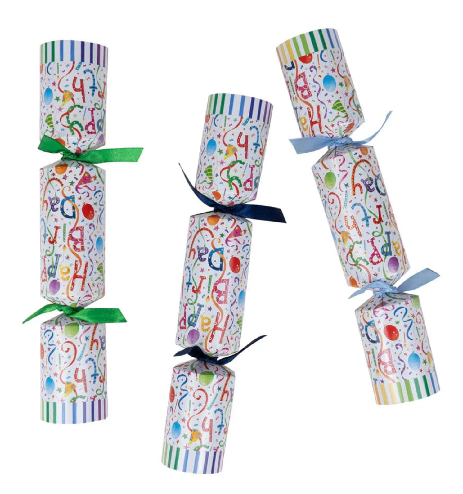 Caspari Happy Birthday Celebration Crackers – 8 Pack