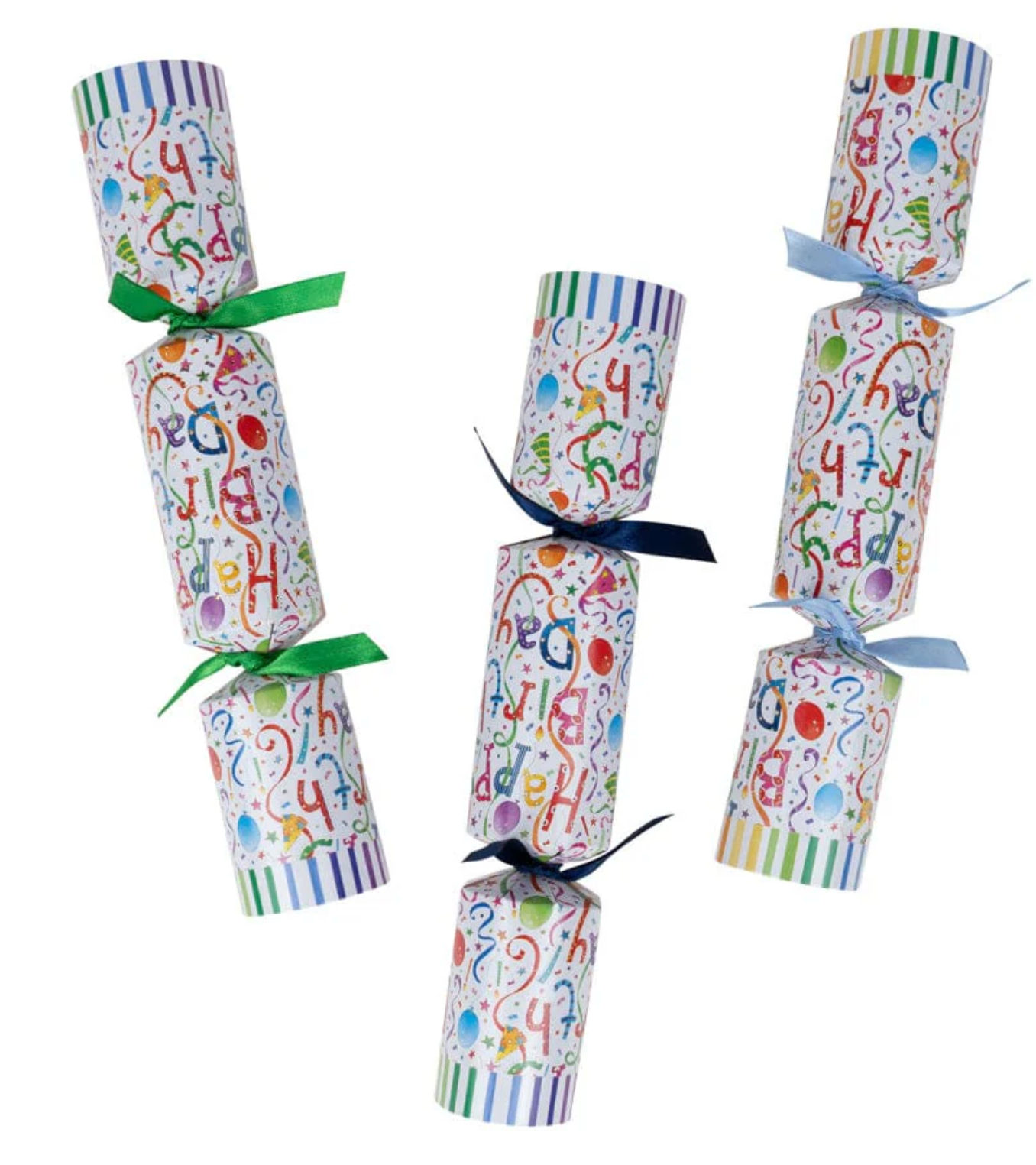 Caspari Happy Birthday Celebration Crackers – 8 Pack