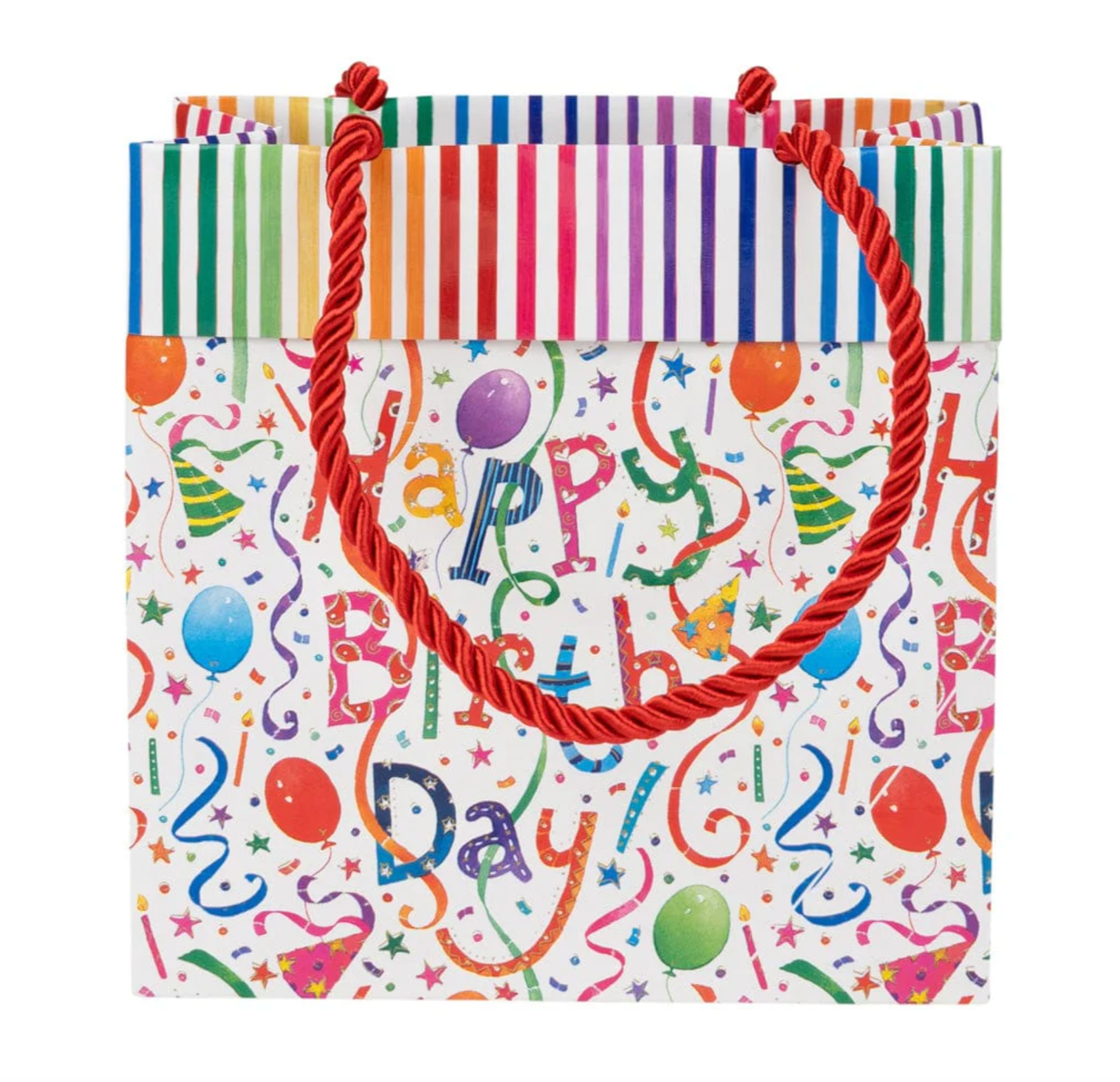 Caspari Happy Birthday Small Gift Bag