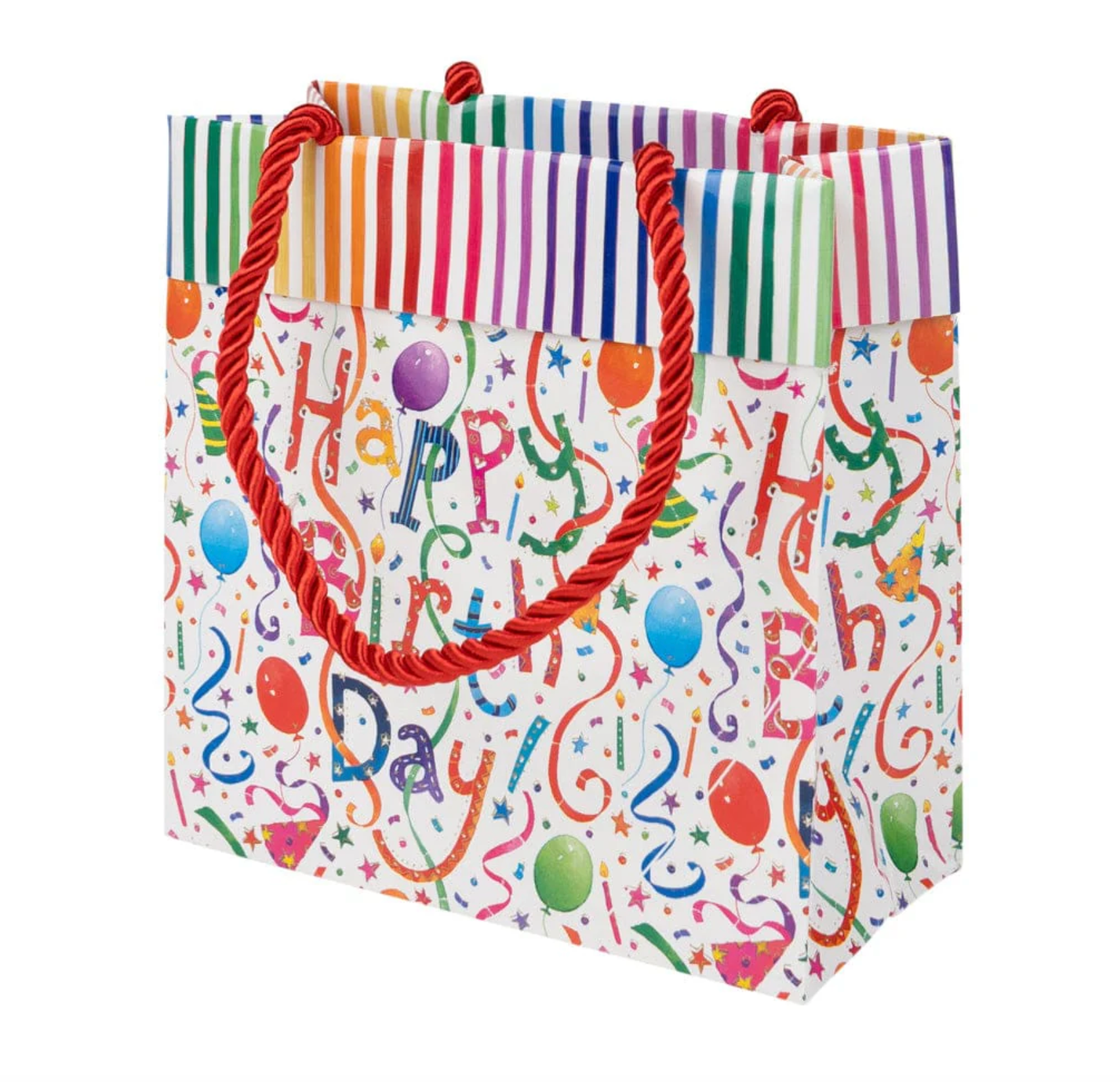 Caspari Happy Birthday Small Gift Bag