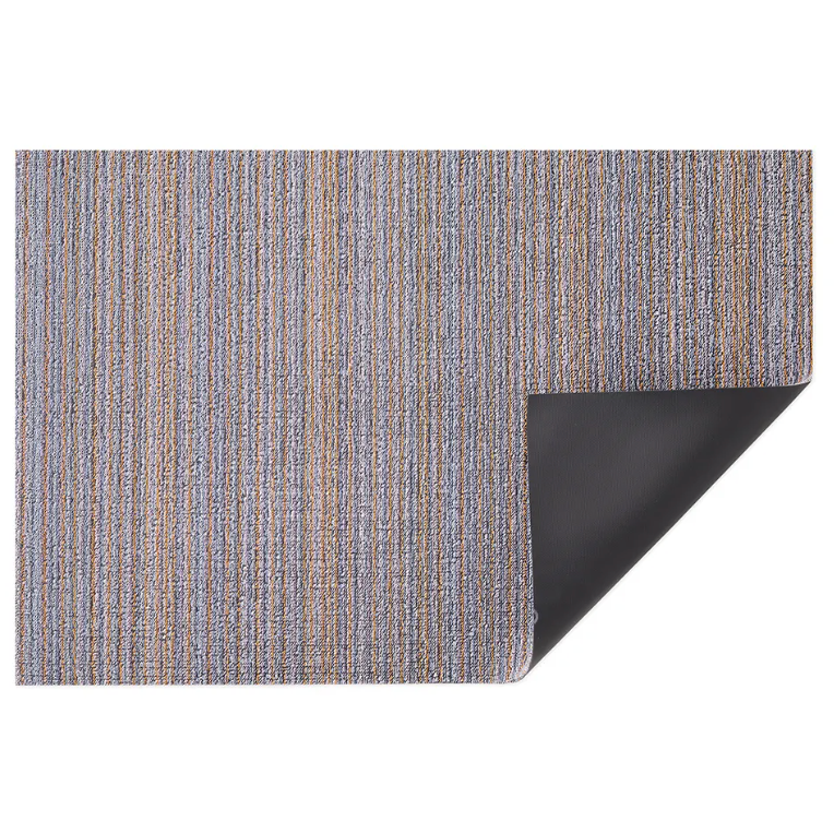 Chilewich Shag Skinny Stripe Door Mat – Periwinkle – 18" x 28"