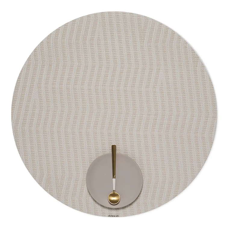 Chilewich Dune Round Placemat – Canvas