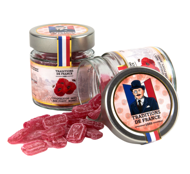 Traditions de France Handmade Hard Candies – Red Poppy