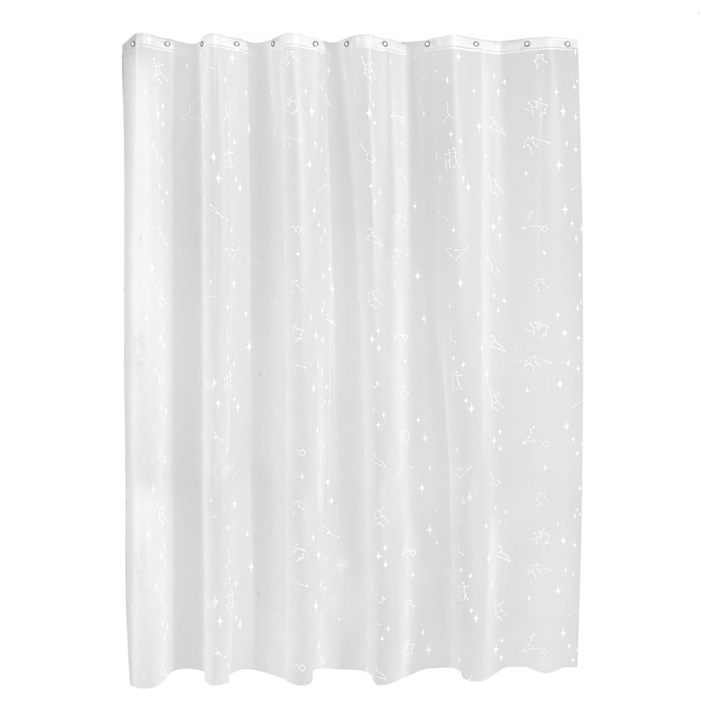 IDesign Water Resistant Peva Shower Curtain – Constellation – 72" x 72"