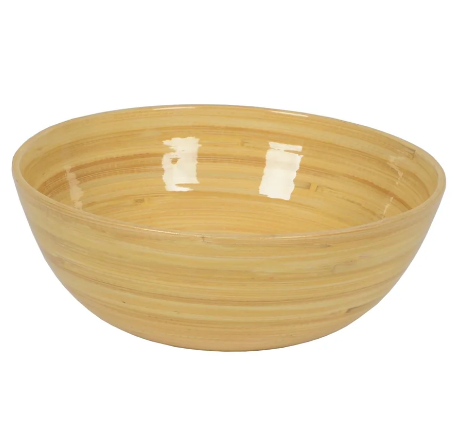 Bamboo Salad Bowl – Nature – 7"Dia. x 2.7"
