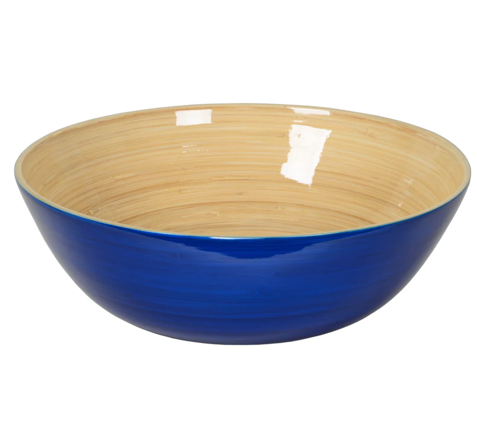 Bamboo Classic Bowl – Blue – 11.7"Dia. x 3.9"