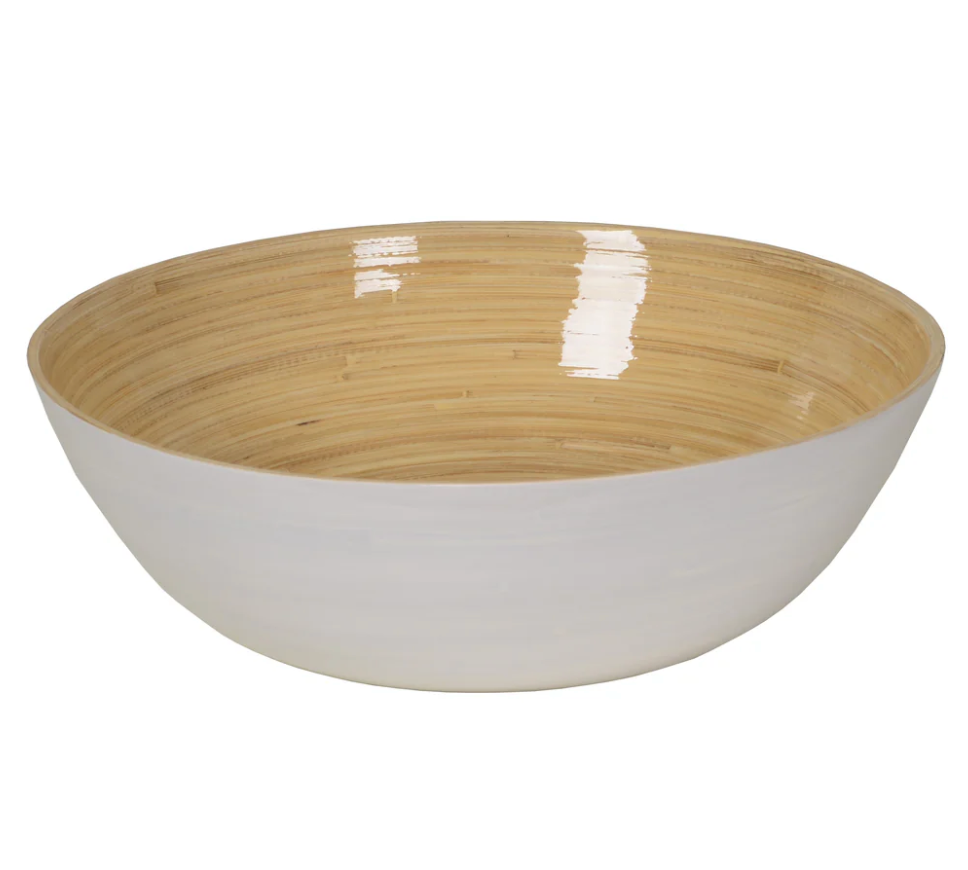 Bamboo Classic Bowl – White – 11.7"Dia. x 3.9"