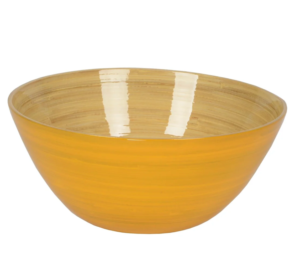 Bamboo Noodle Bowl – Yellow – 8.6"Dia. x 3.9"