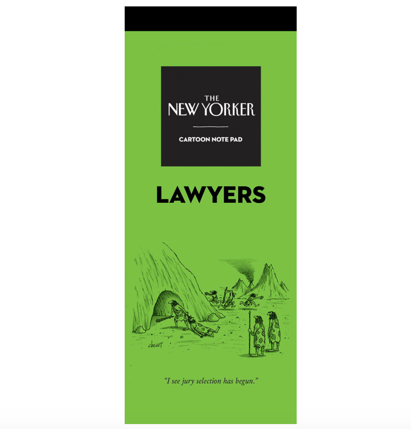 New Yorker Note Pad - Lawyer