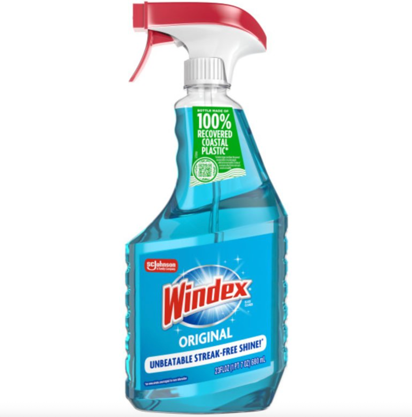 Windex Glass and Window Cleaner Blue Spray Bottle – Floral Scent – 23oz