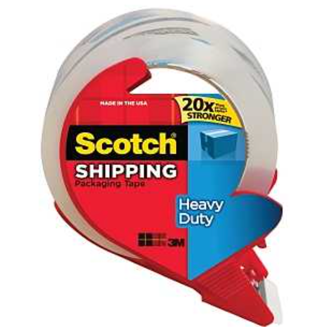 Scotch Heavy Duty Shipping Tape with Dispenser – 38yds