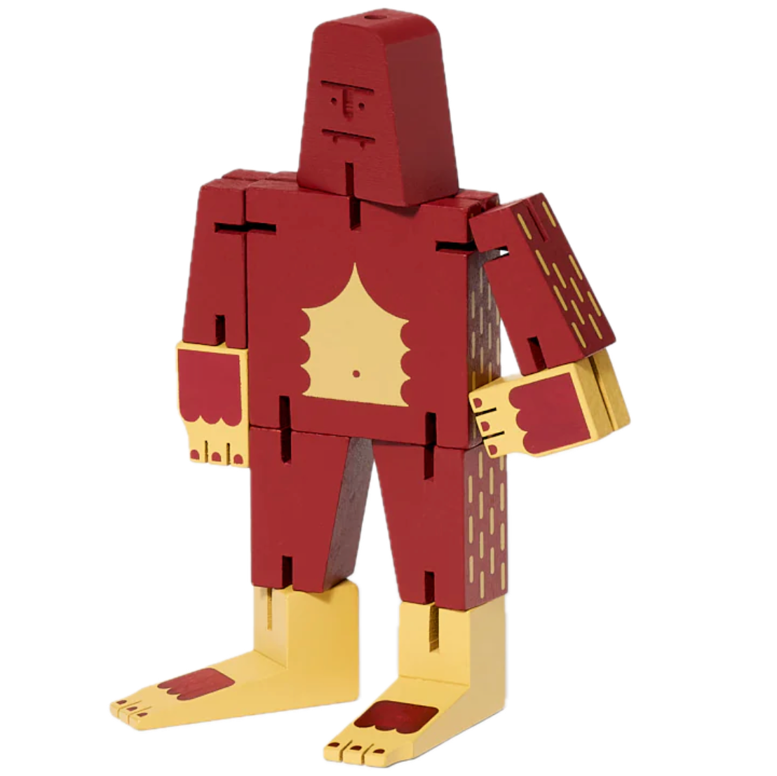 Areaware Cubebot Cryptoids Wooden Toy Robot Puzzle – Sasquatch