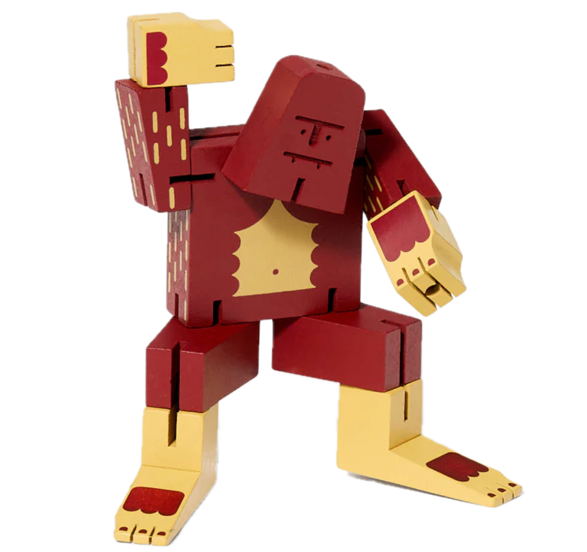 Areaware Cubebot Cryptoids Wooden Toy Robot Puzzle – Sasquatch