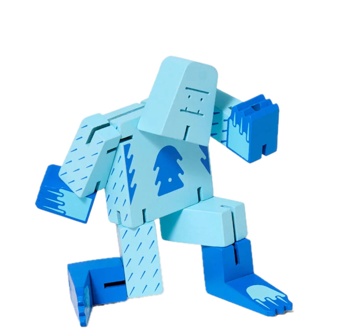 Areaware Cubebot Cryptoids Wooden Toy Robot Puzzle – Yeti