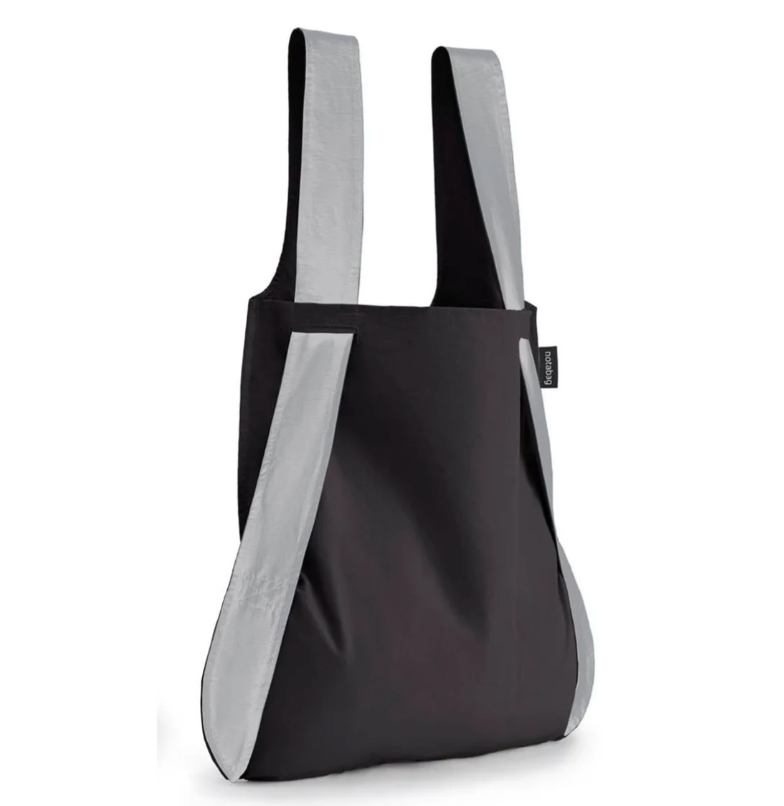 Notabag Convertible Tote Backpack – Reflective Black