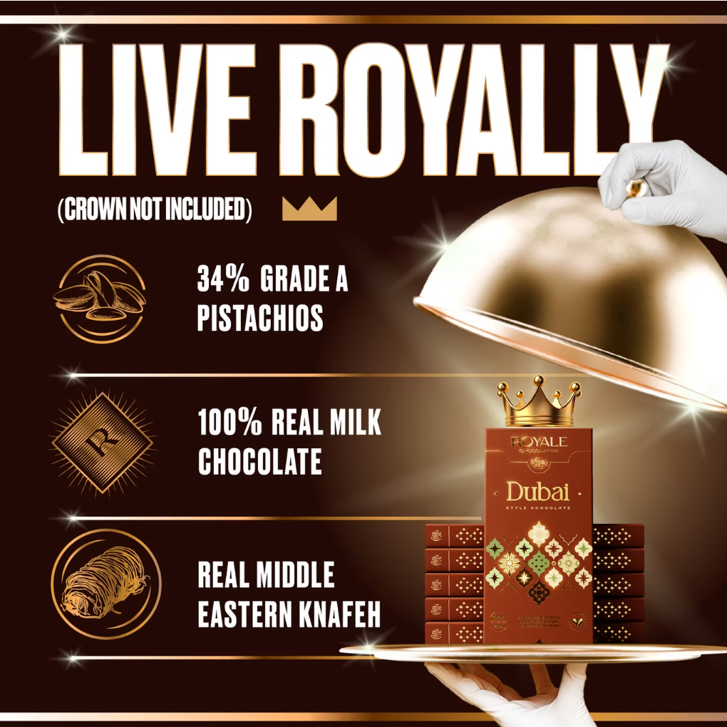 Dubai Milk Chocolate Bar - Handcrafted Pistachio Creme - Crispy Knafeh – 200g **