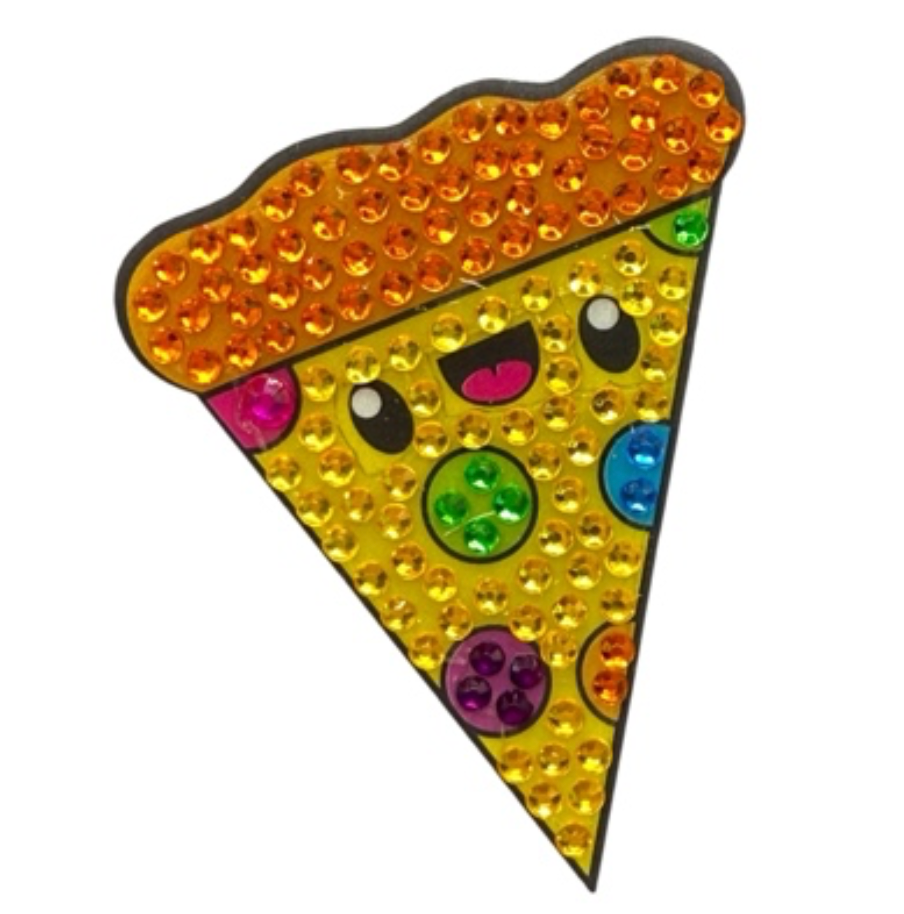StickerBeans "Rainbow Pizza" Sparkle Sticker – 2"