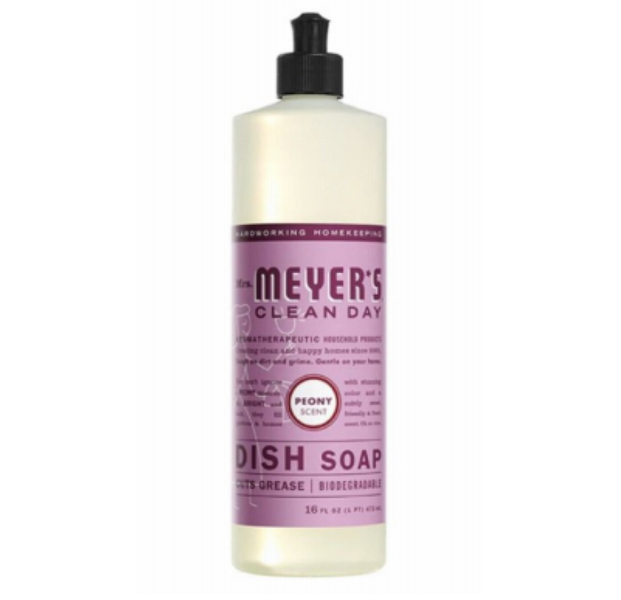 Mrs. Meyer's Dish Soap – Peony Scented – 16oz