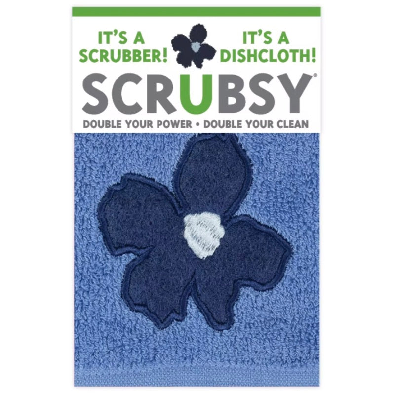 MU Kitchen Scrubsy Cloth – Periwinkle Floral