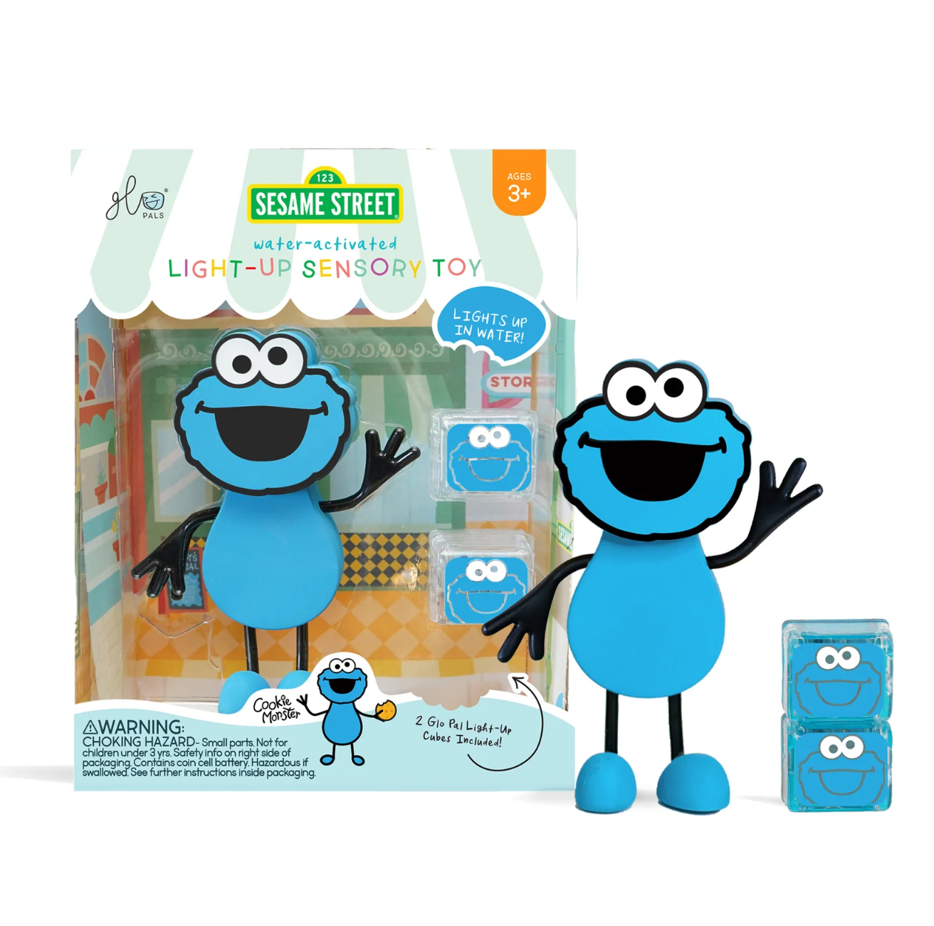 Glo Pals Light up Pal & Cubes – Cookie Monster Character