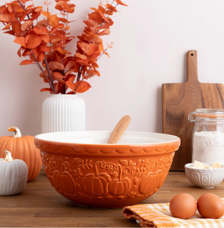 Mason Cash Ceramic Mixing Bowl – Pumpkin – 11.4" x 5.5"